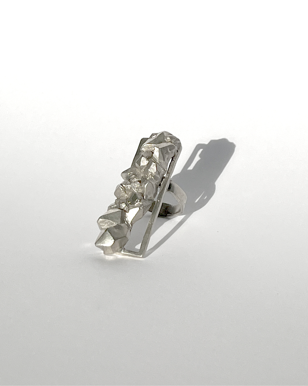 ANILLO HORIZONTE DRUSA PLATA