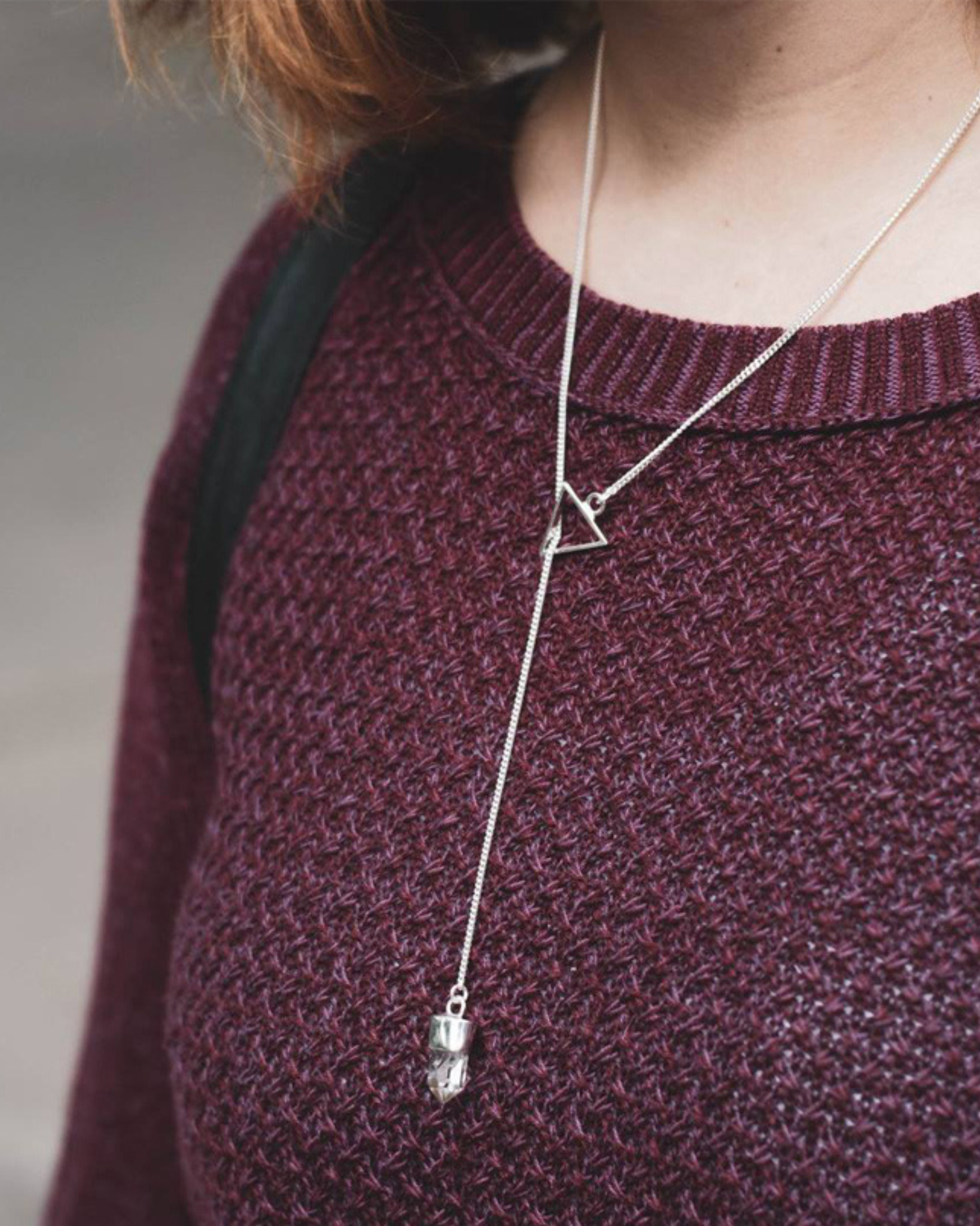 COLLAR CUARZO TRIÁNGULO