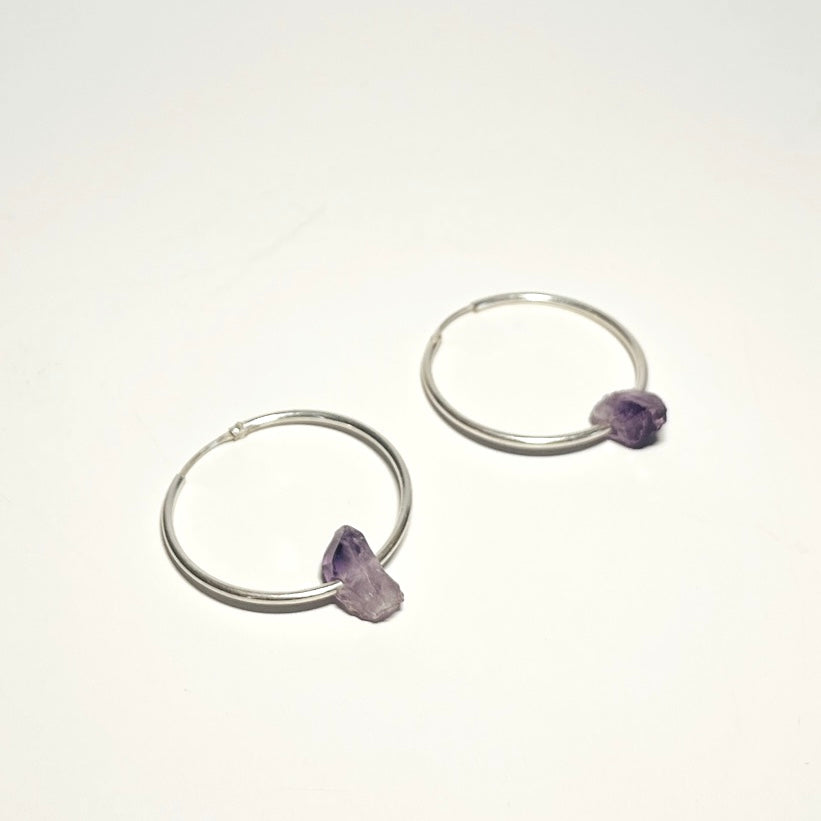 ARETES HOOP AMATISTA