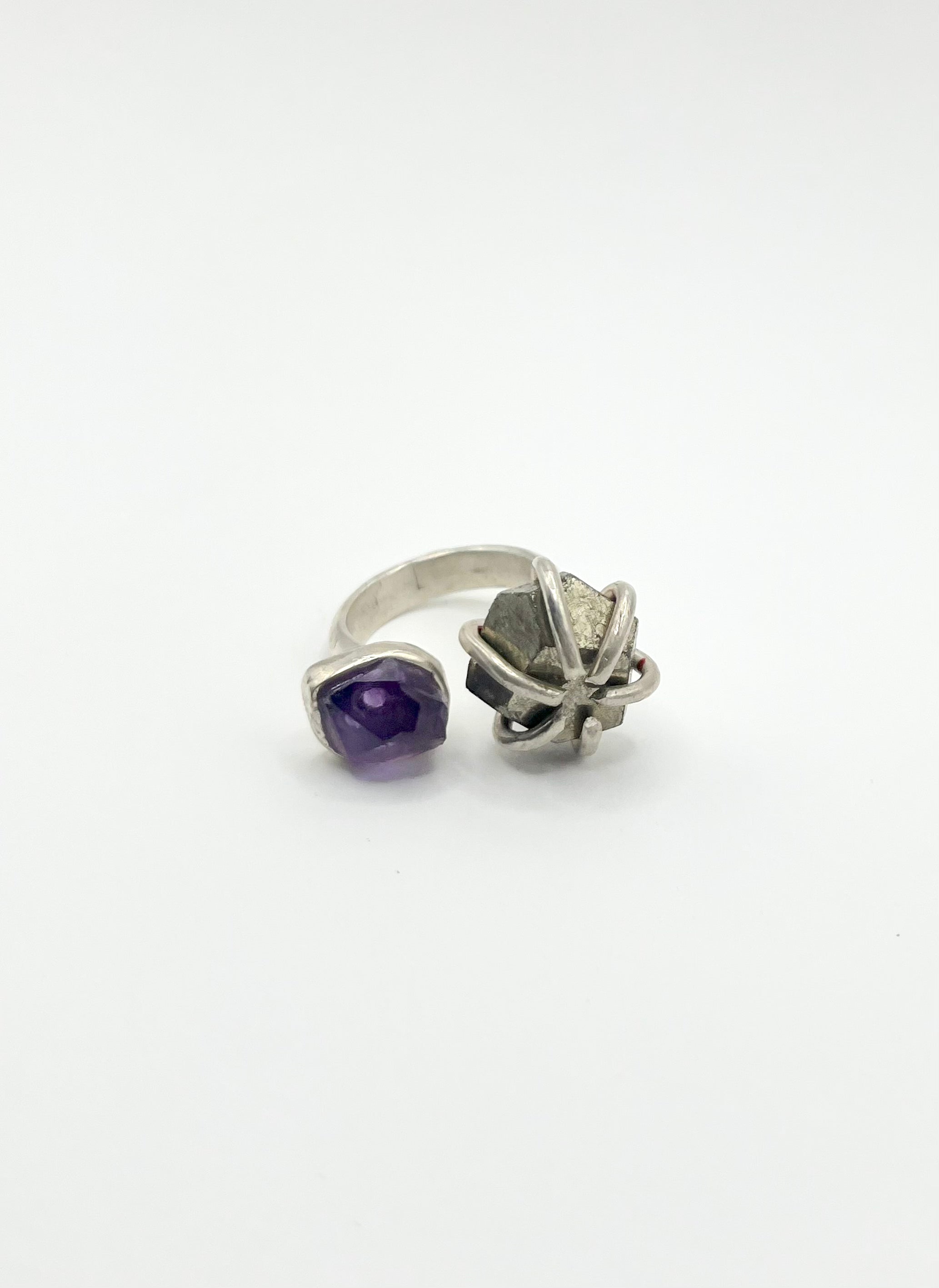 ANILLO PIRITA + AMATISTA PIEZA ÚNICA