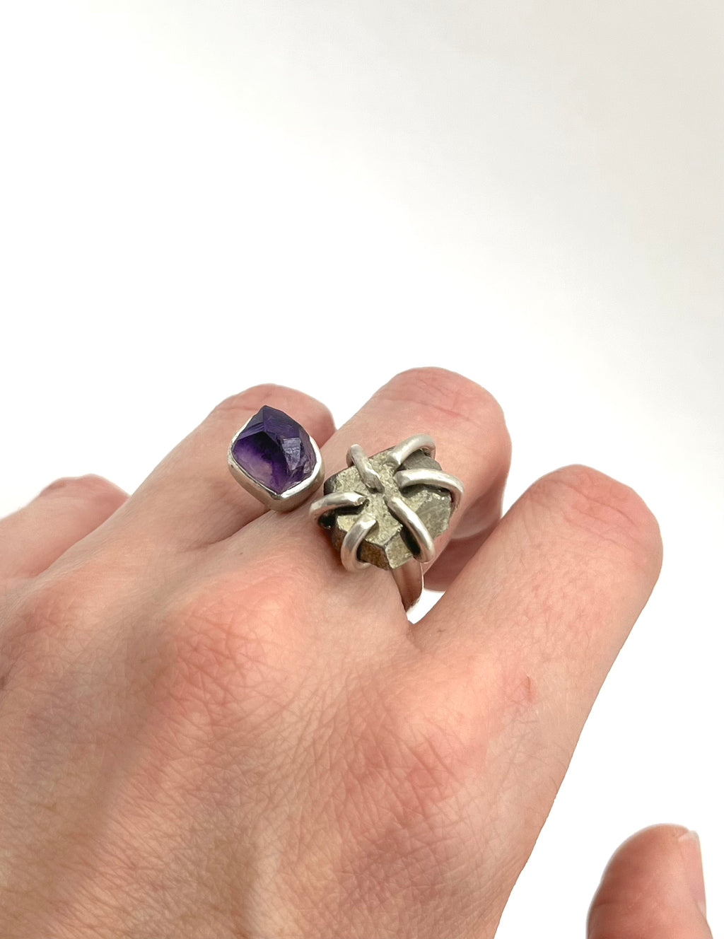 ANILLO PIRITA + AMATISTA PIEZA ÚNICA